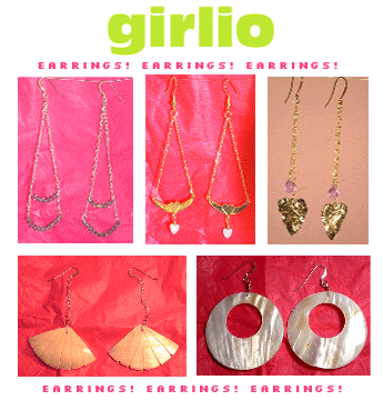 Girlio Shop of Earrings, Necklaces, accessories and Jewellery